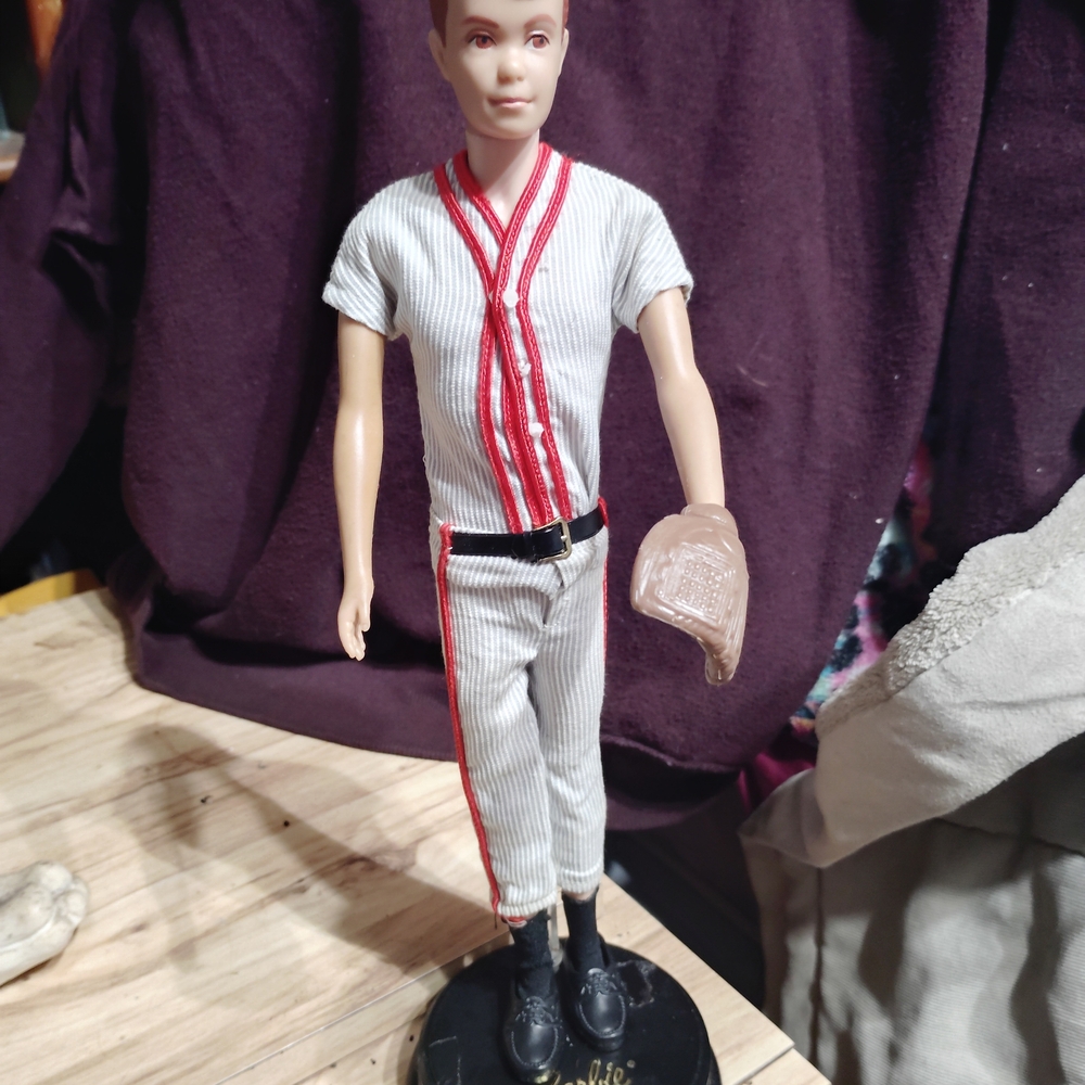 Allan From 1960 Barbie Boy Doll Outfit White with Red Trim